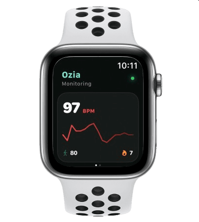 Ozia Adaptive Session on Apple Watch